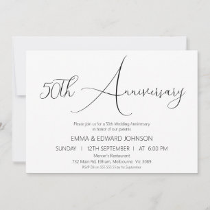 Invitación a los 50 años de la caligrafía minimali
