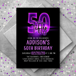 Invitación a los 50 Años de la Neón Rosa