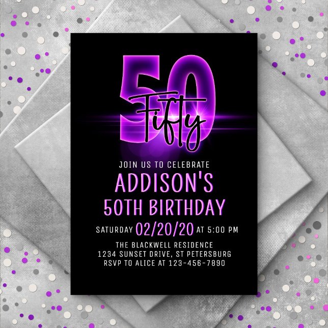 Invitación a los 50 Años de la Neón Rosa (Subido por el creador)