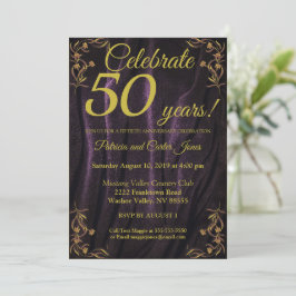 Invitación a los 50 años del elegante oro