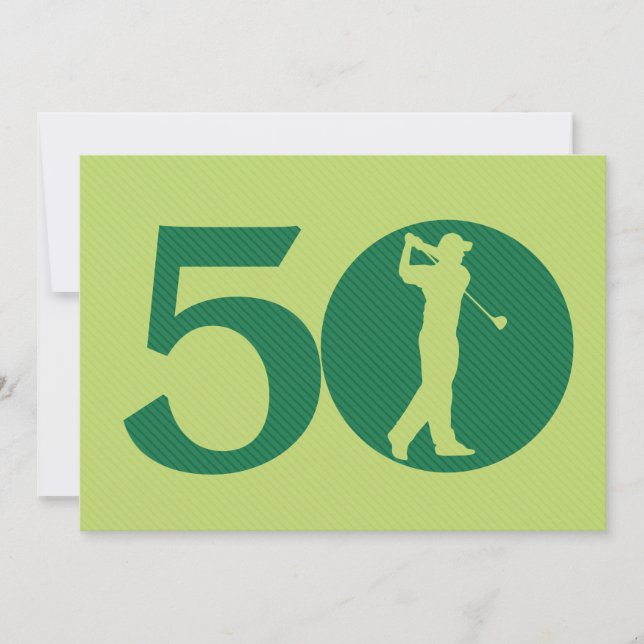 Invitación a los 50 años del Golf Golf Green (Anverso)