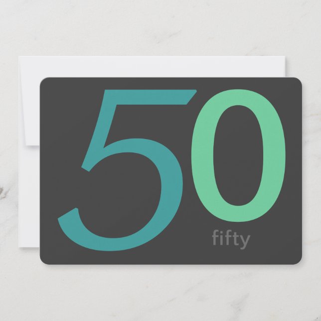 Invitación a los 50 años del Personalizado Carbón  (Anverso)