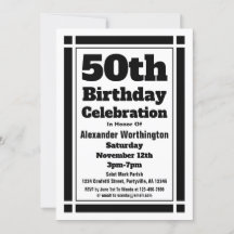 Invitación a los 50 Años Negros