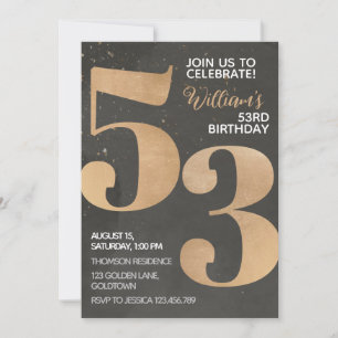 Invitación a los 53 años de Gold Black