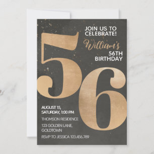 Invitación a los 56 años de Gold Black