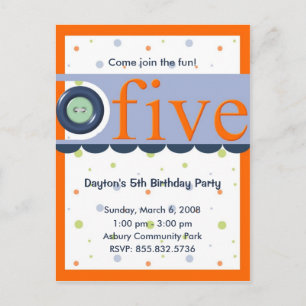 Invitación a los 5 años de Dayton