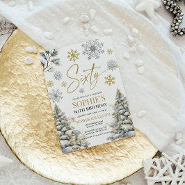 Invitación a los 60 años de invierno oro y plata