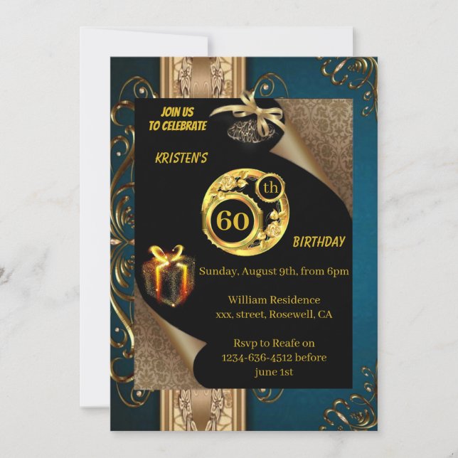 Invitación a los 60 años de oro (Anverso)