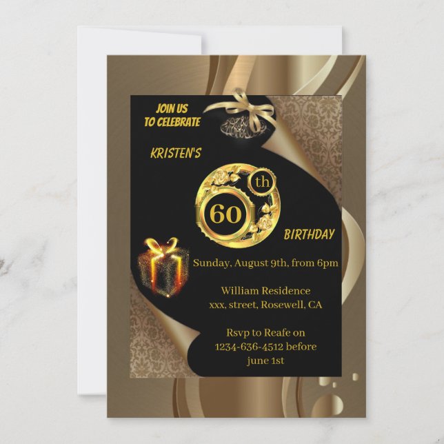 Invitación a los 60 años de oro (Anverso)