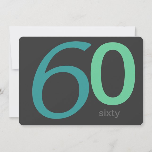 Invitación a los 60 años del Personalizado Carbón  (Anverso)