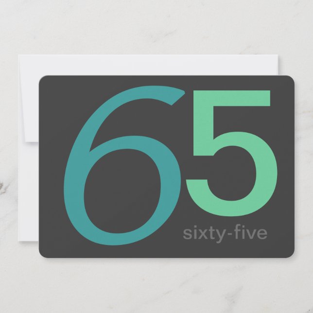 Invitación a los 65 años del Personalizado Carbón  (Anverso)