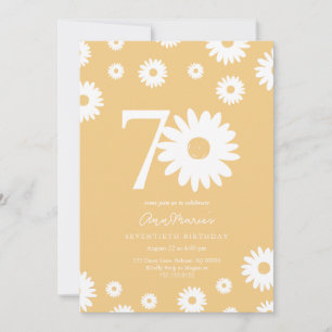 Invitación a los 70 Años de Daisy Gold