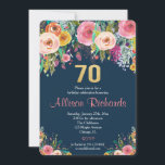 Invitación a los 70 años de la marina color agua f<br><div class="desc">Para una personalización más avanzada de este diseño,  simplemente seleccione el botón "Personalizar" arriba!</div>