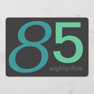 Invitación a los 85 años del Personalizado Carbón 