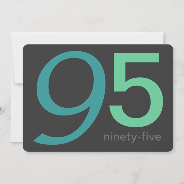 Invitación a los 95 años del Personalizado Carbón  (Anverso)