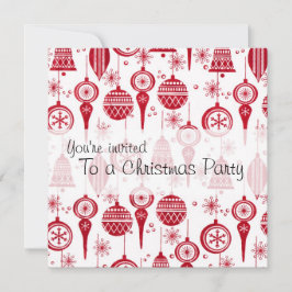 Invitación a los adornos de Navidad