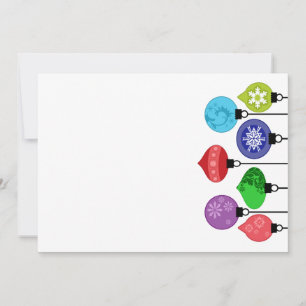 Invitación a los adornos de Navidad