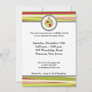 Invitación a los adornos de Navidad variados las 2