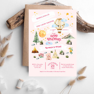 Invitación a los Árboles acuáticos de Baby Shower
