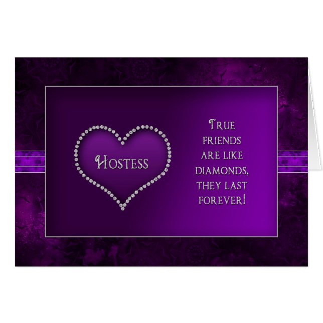 Invitación a los asistentes de novias - HOSTESS - (Anverso (Horizontal))