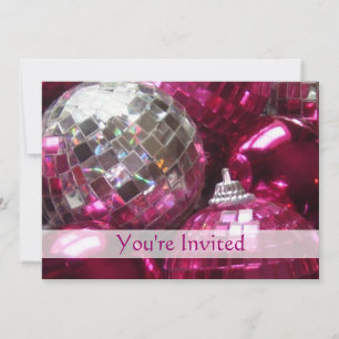 Invitación a los baubles rosados