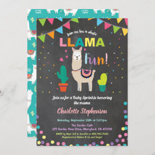 Invitación a los bebés de la Alpaca. Ducha bebé