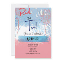 Invitación a los blancos rojos y a los dos cumplea