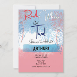 Invitación a los blancos rojos y a los dos cumplea