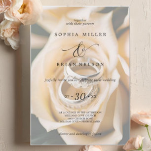 Invitación a los Bodas de estilo moderno