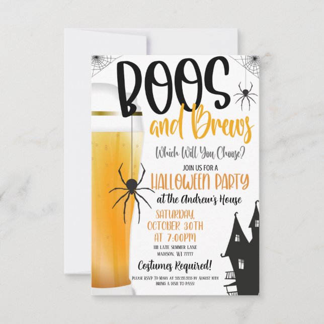 Invitación a los boos y breves (Anverso)