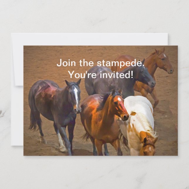 Invitación a los caballos (Anverso)