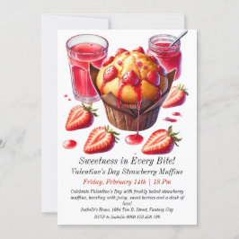 Invitación a los cerezos de fresa del día de San V