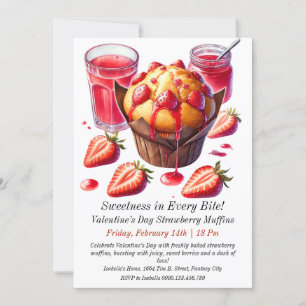 Invitación a los cerezos de fresa del día de San V