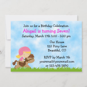 Invitación a los Chicas por cumpleaños