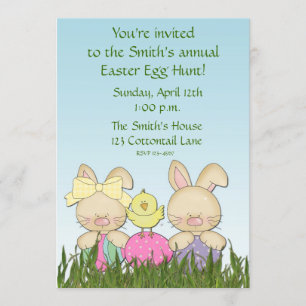 Invitación a los Conejos de Pascua