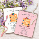 Invitación a los crepes de brunch Boda de ducha de<br><div class="desc">Ducha nupcial de Brunch con una gran pila de crepes,  bayas y azúcar en polvo. Ideal para una ducha de bebé,  un brunch con ducha de novia o un desayuno o un brunch post boda con los Newlyweds. ¡Toda la redacción puede cambiarse para adaptarla a sus necesidades!</div>