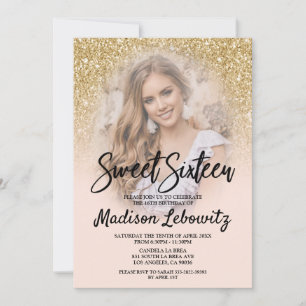 Invitación a los cumpleaños de la foto Gold y Rubo