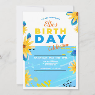 Invitación a los Daisies de Cumpleaños