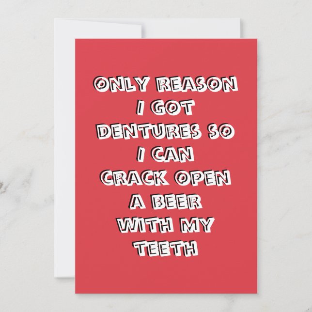 Invitación a los dientes de apertura de frascos (Anverso)