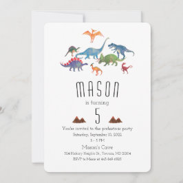 Invitación a los dinosaurios | Fiesta prehistórico