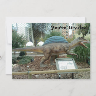 Invitación a los dinosaurios Spinosaurus