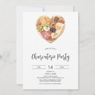 Invitación a los embutidos, ducha de novias, San V
