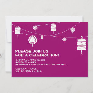 Invitación a los farolillos blancos
