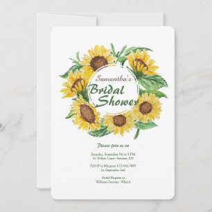 Invitación a los girasoles amarillos
