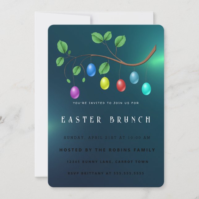 Invitación a los huevos con leche de vaca en pascu (Anverso)