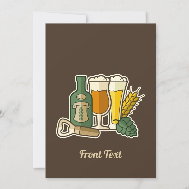 Invitación a los iconos de cerveza (Anverso)