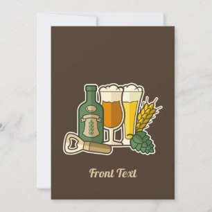 Invitación a los iconos de cerveza