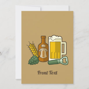 Invitación a los iconos de cerveza