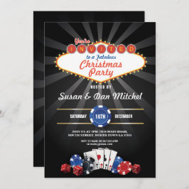 Invitación a los navidades Fiestas Las Vegas Casin