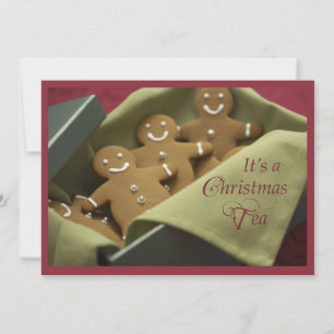 Invitación a los navidades Tea Gingerbread